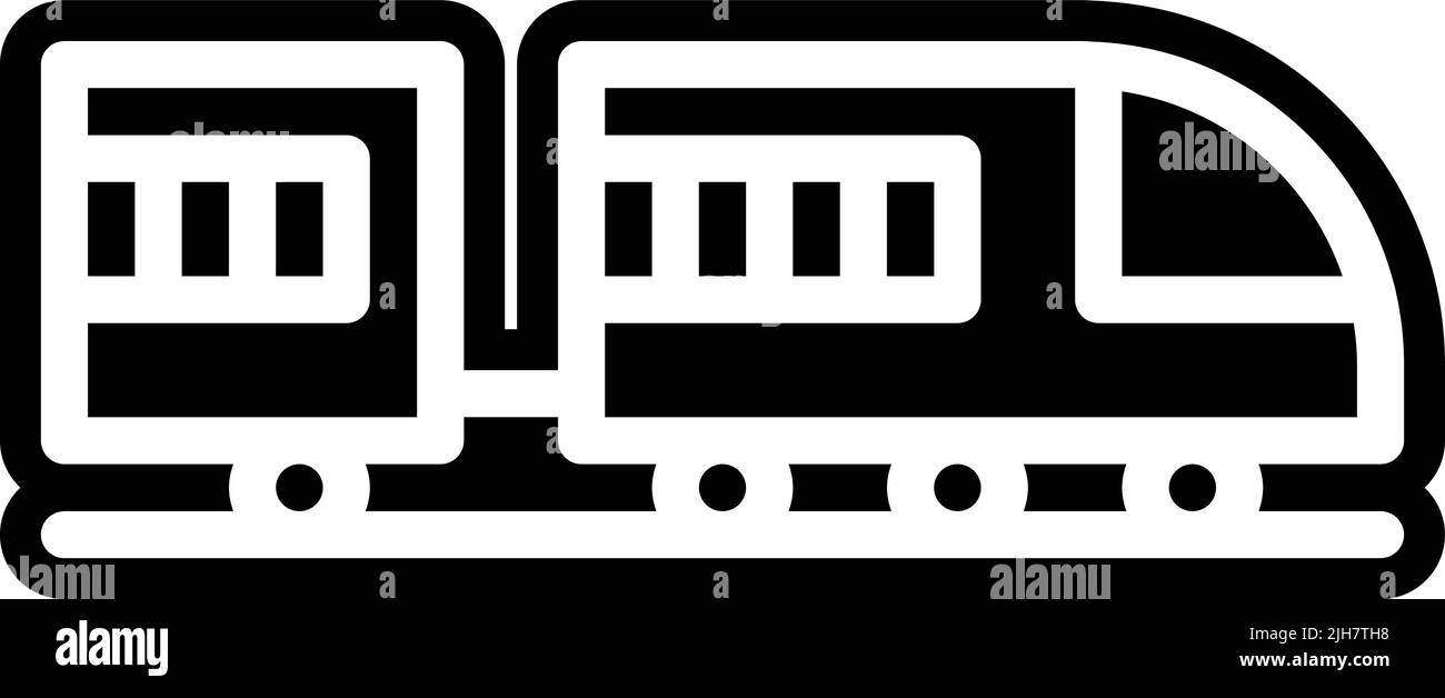 Icône de train de transport Illustration de Vecteur