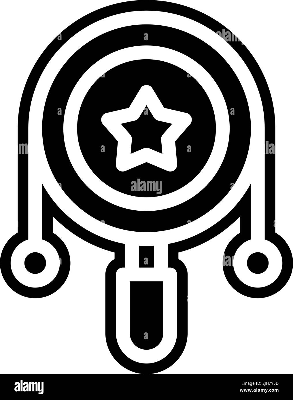 Enfants jouets icône tambour de vibration Illustration de Vecteur