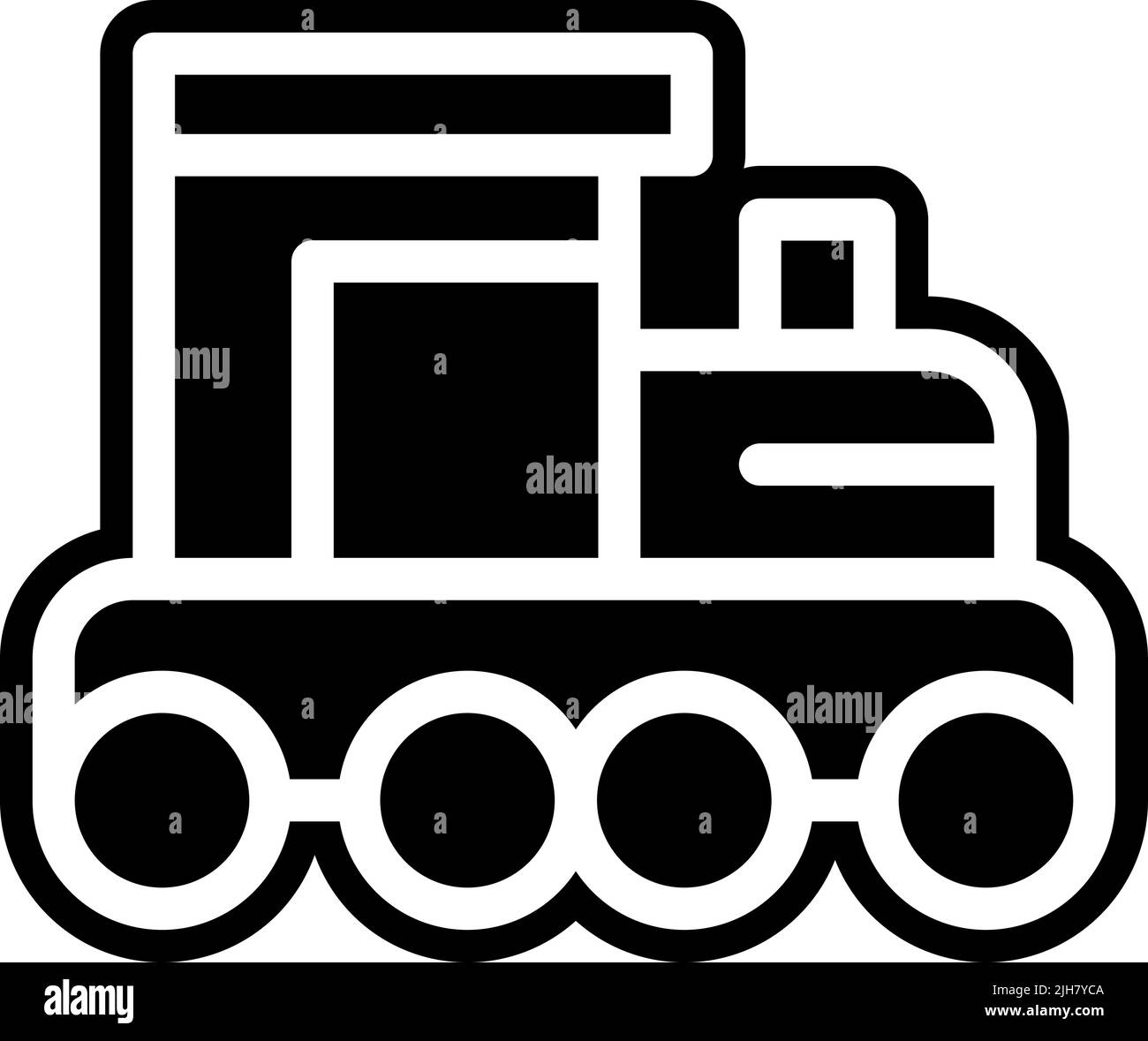 Enfants jouets train jouet icône Illustration de Vecteur