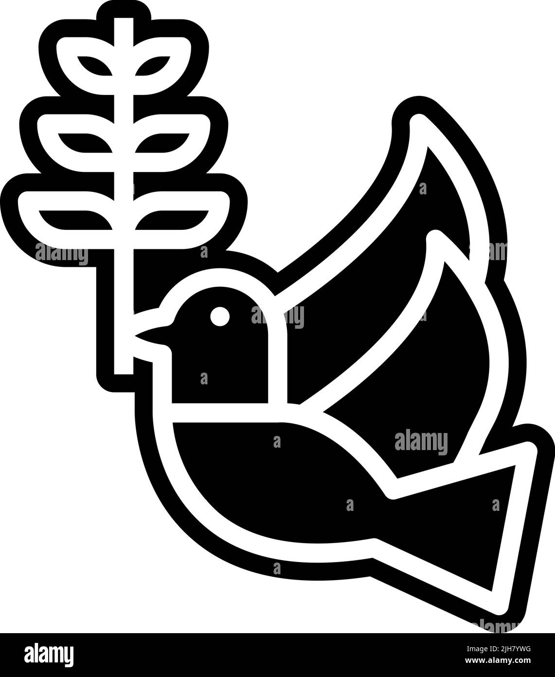 Icône de colombe du christianisme Illustration de Vecteur