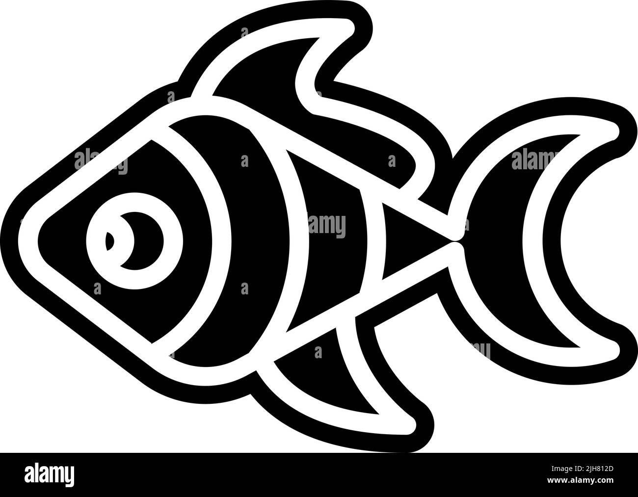 Icône de poisson du christianisme Illustration de Vecteur