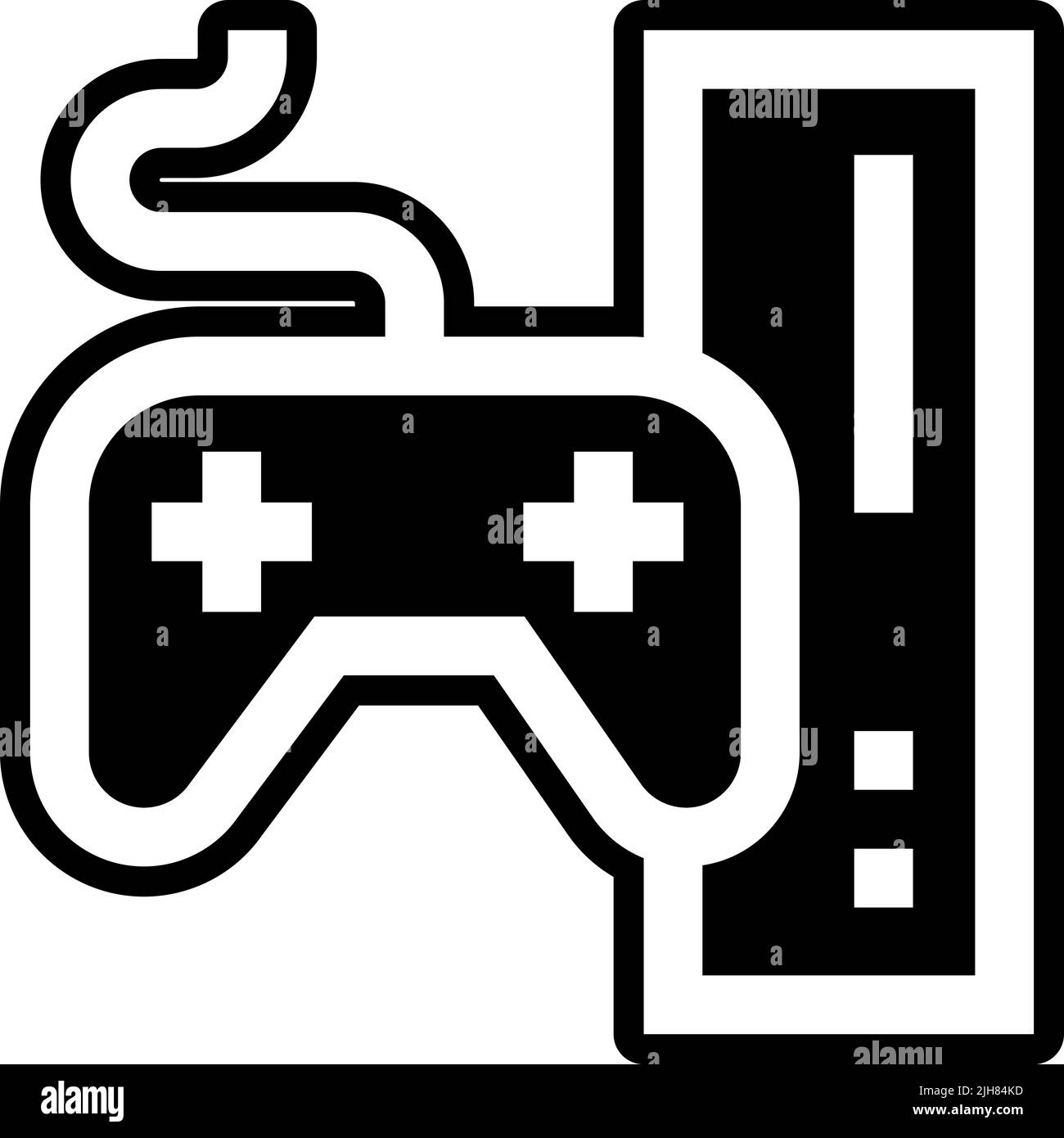 Icône de la console de jeu Home Stuff Illustration de Vecteur