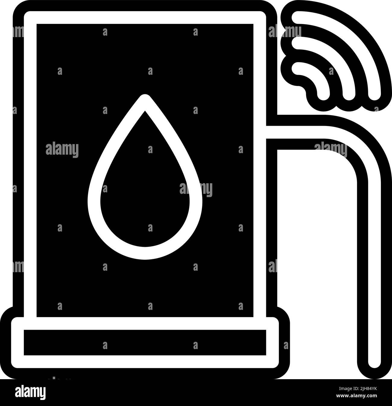 Icône du réservoir d'eau Iiot Illustration de Vecteur
