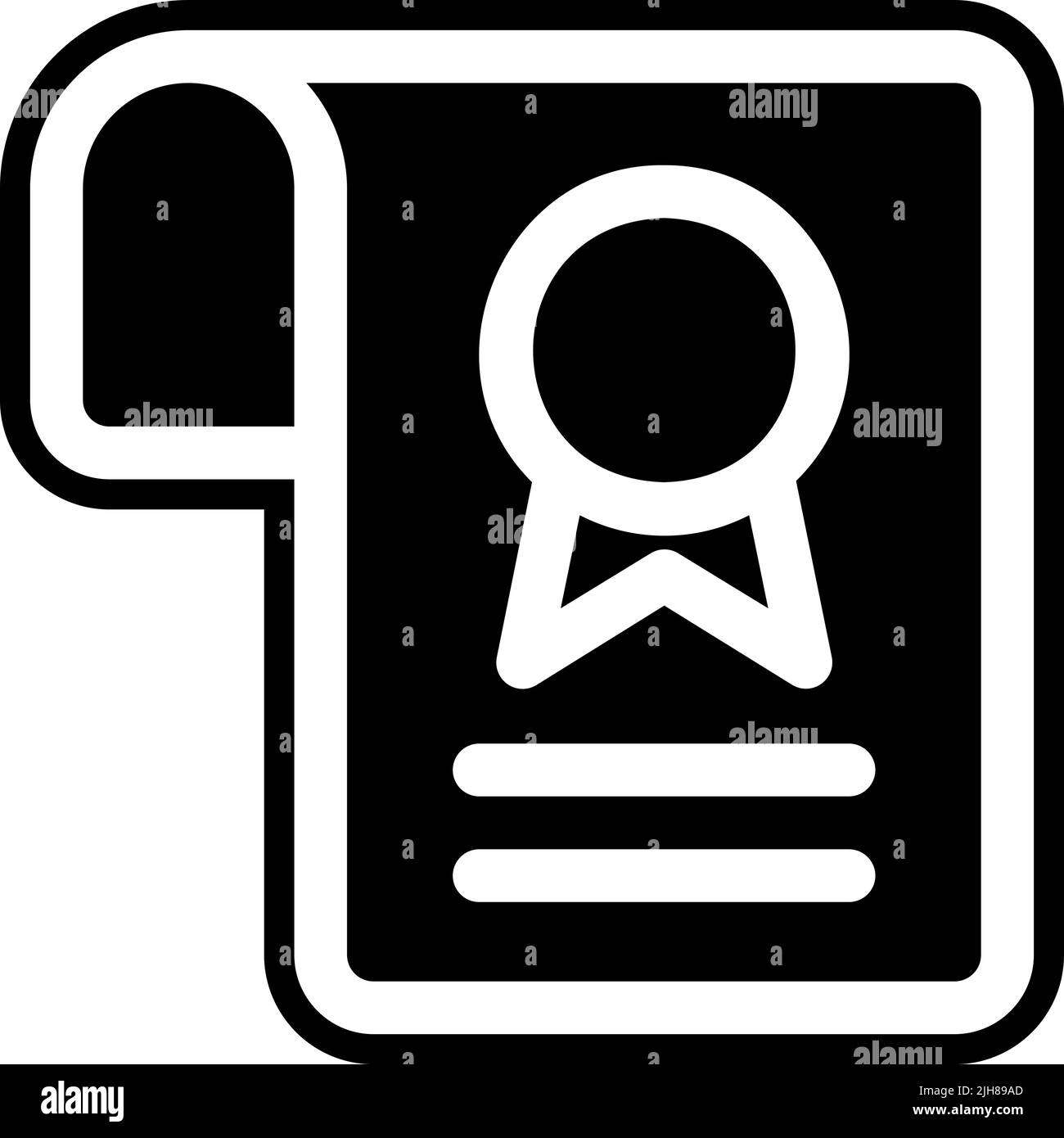 Icône de document de rapport Illustration de Vecteur