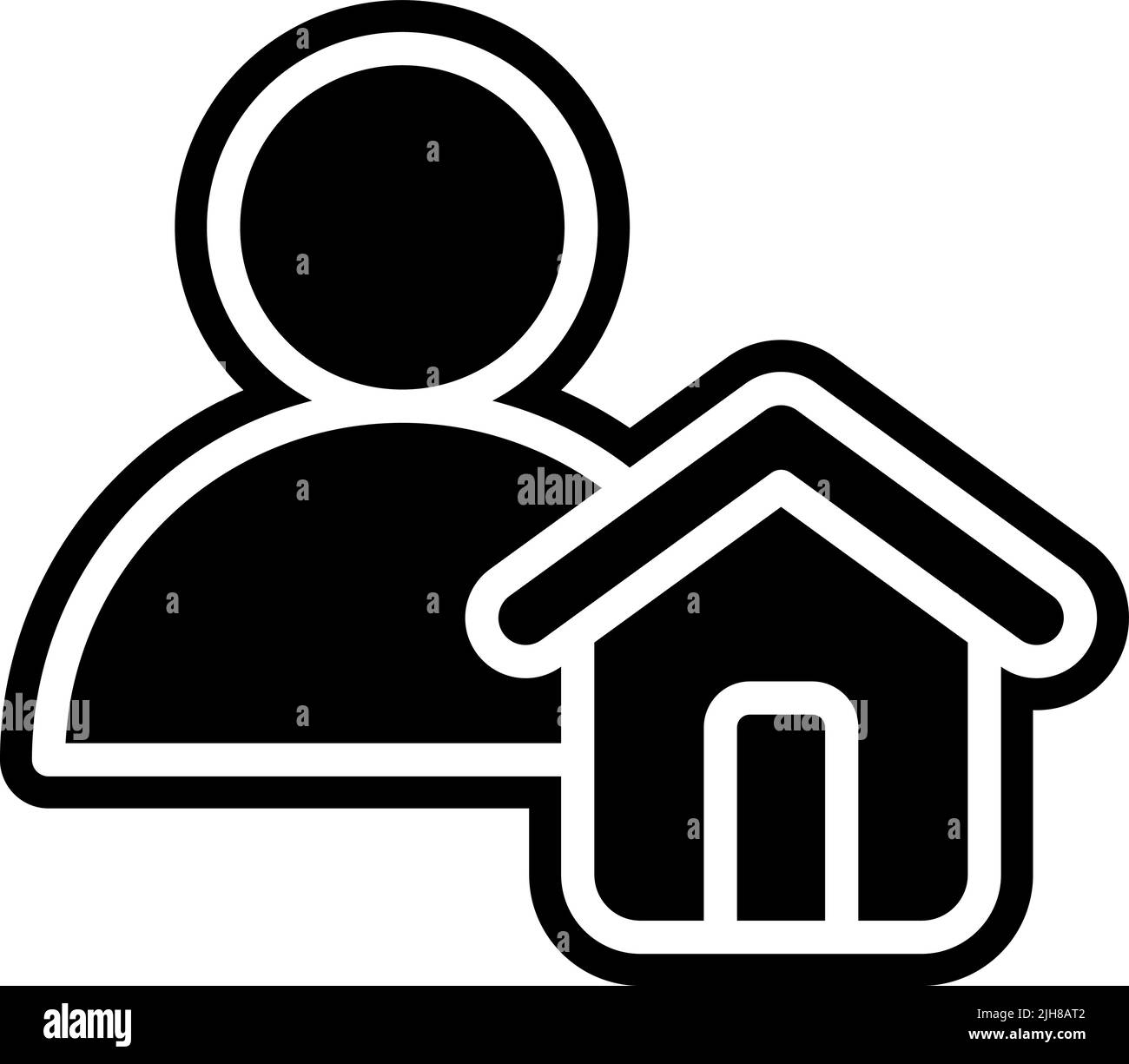 Icône de prêteur de gestion immobilière Illustration de Vecteur