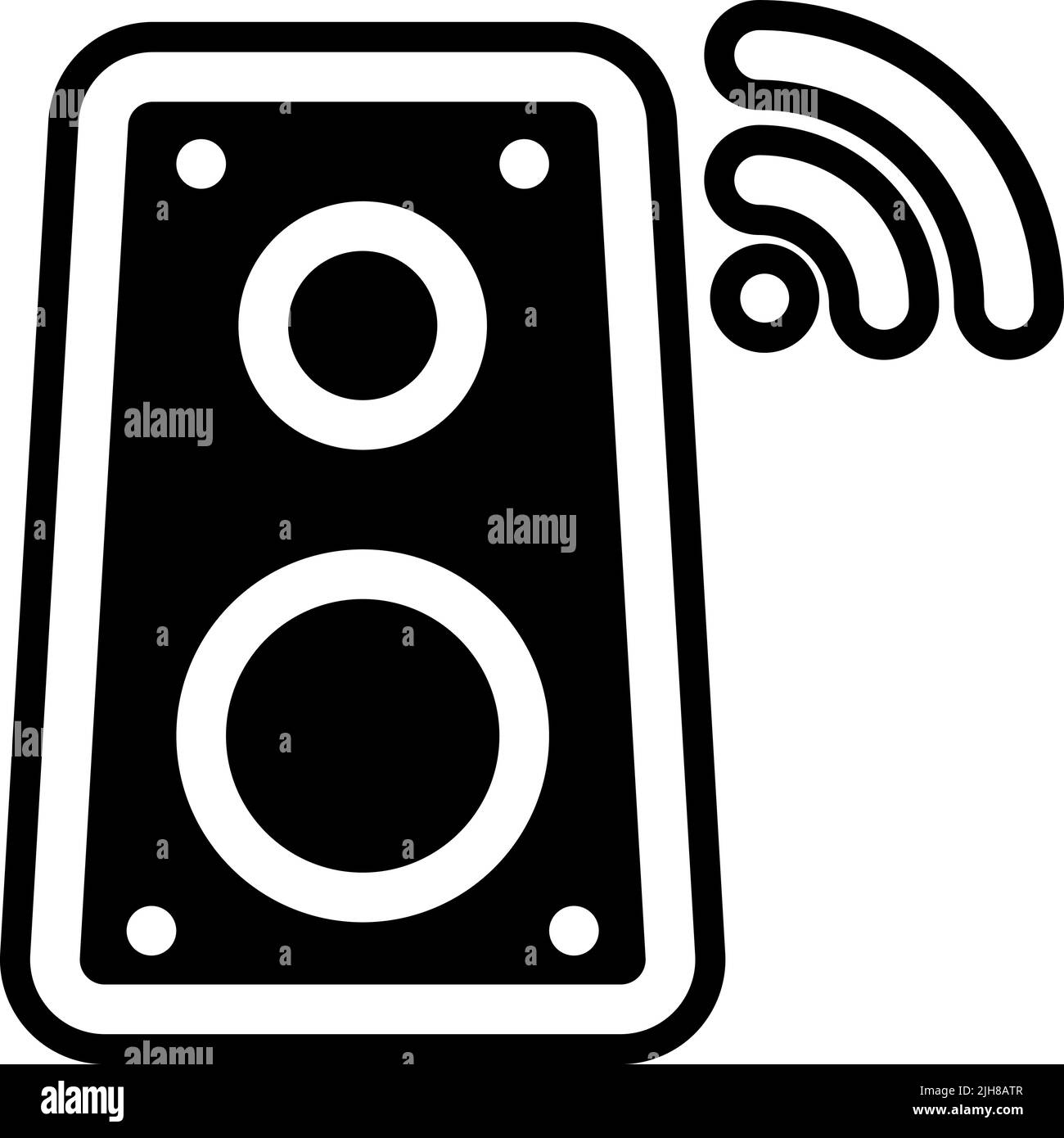 Icône du système audio Smarthome Illustration de Vecteur