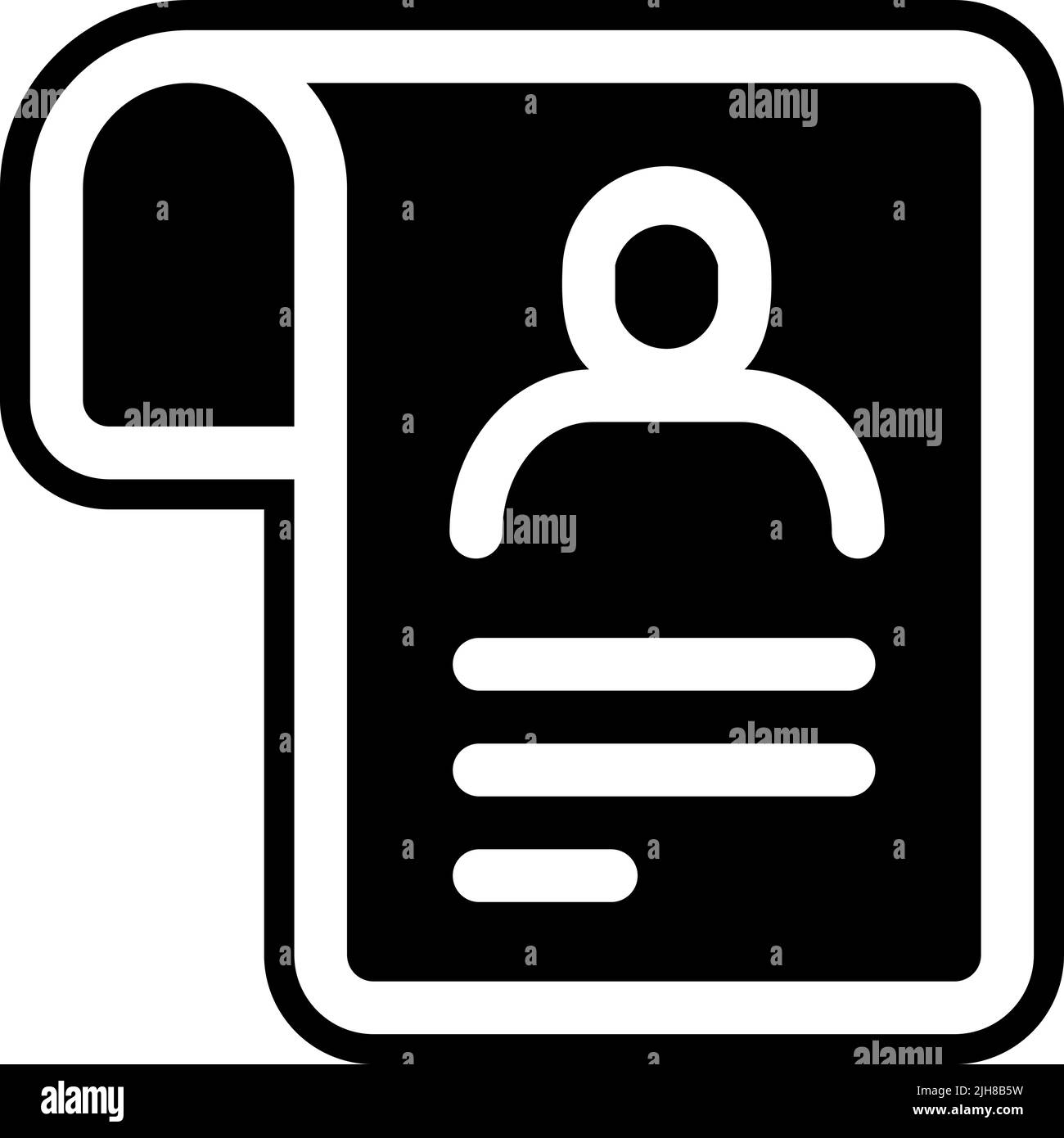 Icône de document de rapport Illustration de Vecteur