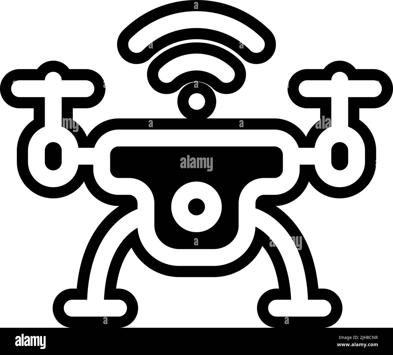 Icône de drone Smarthome Illustration de Vecteur