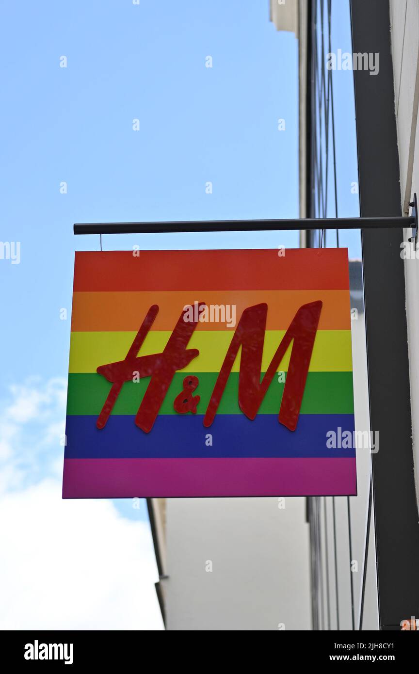 Vienne, Autriche. Magasin de mode H&M sur Mariahilferstrasse à Vienne Banque D'Images
