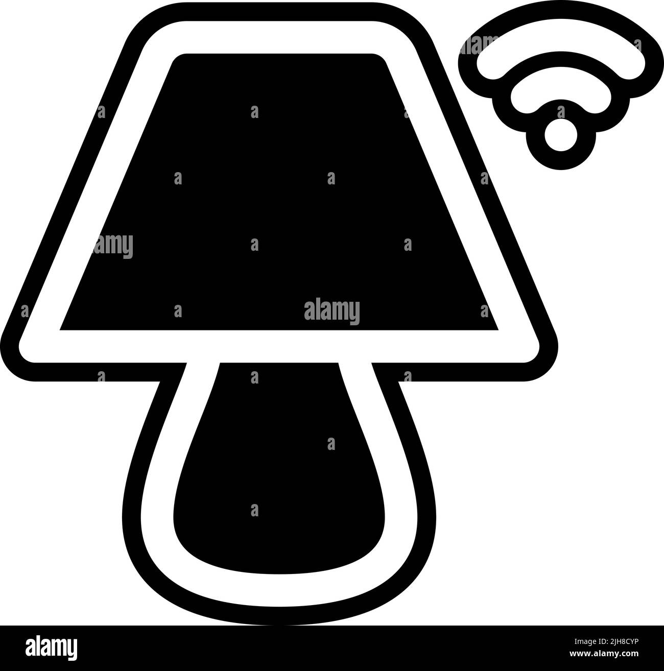 Icône de lampe Smarthome Illustration de Vecteur