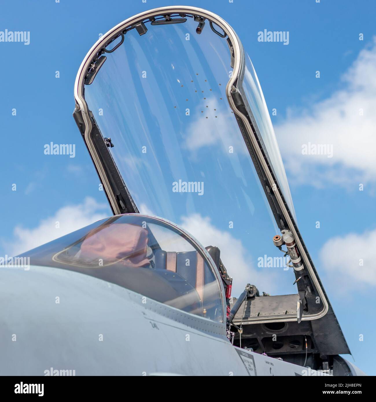 Ciel ouvert d'avions de chasse F-18 Hornet Banque D'Images