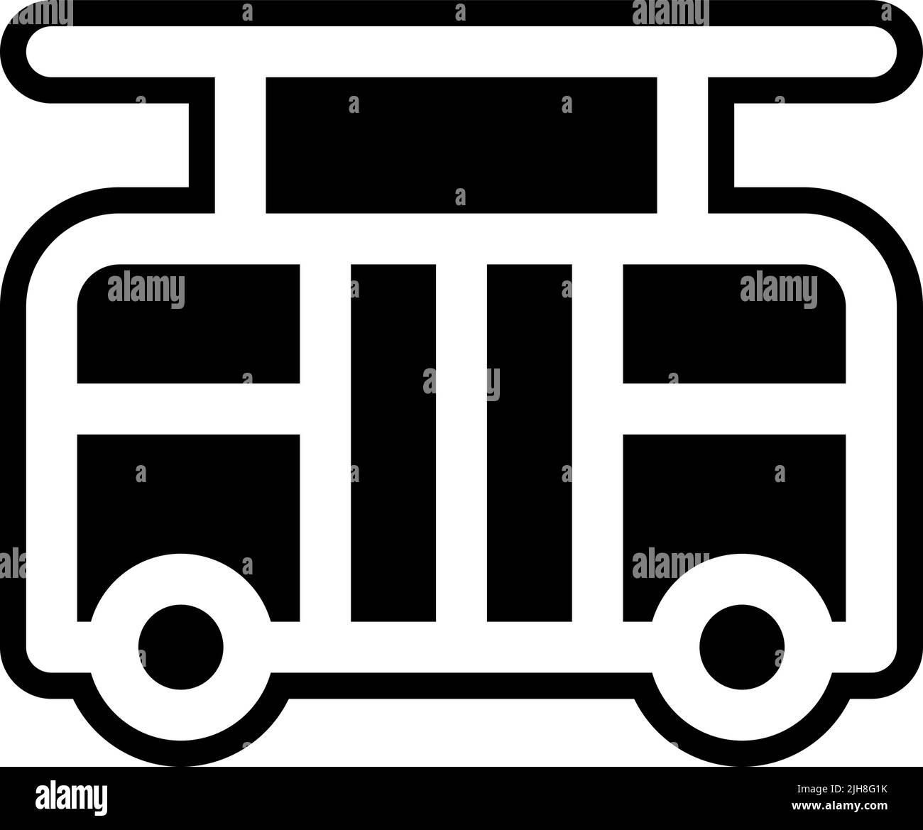 Icône de chemin de fer de transport Illustration de Vecteur