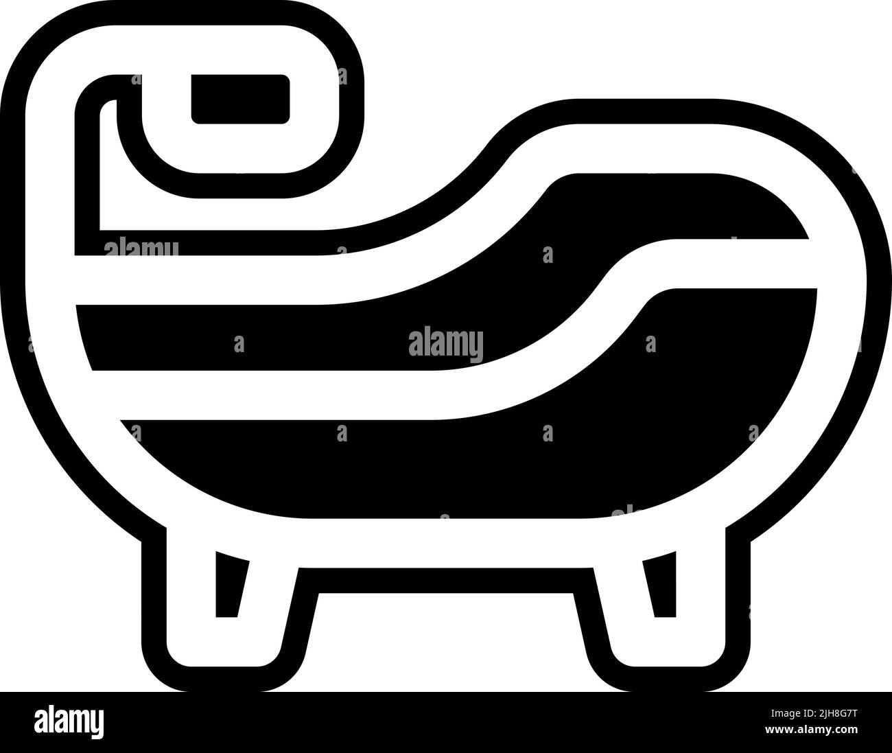 Icône luxueuse et luxueuse pour le bain Illustration de Vecteur