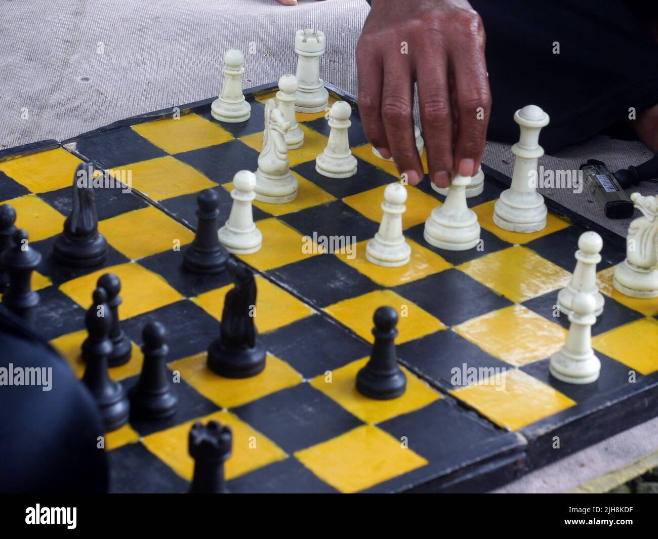 un pion dans les échecs. Banque D'Images