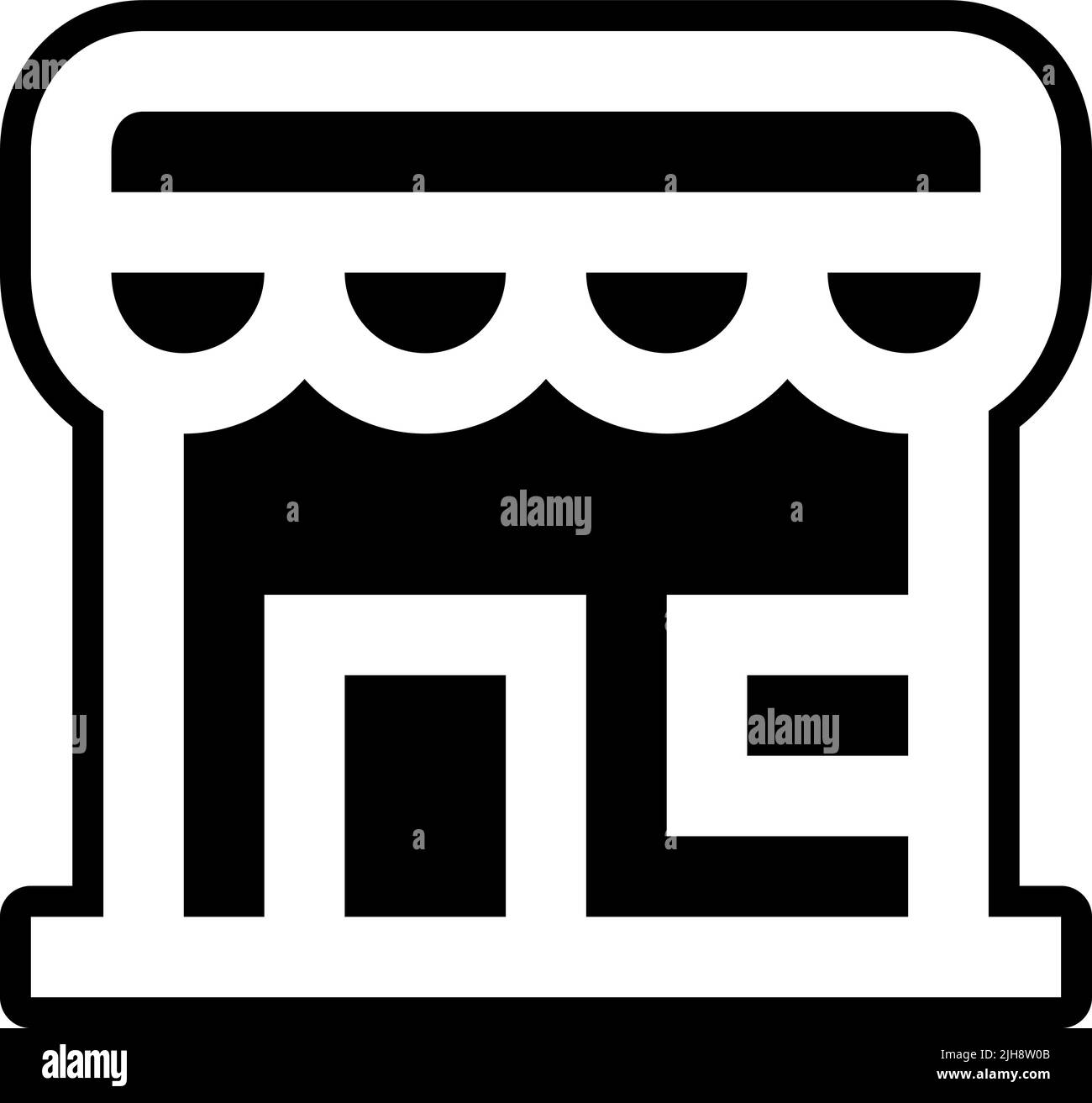 Boutique eCommerce . Illustration de Vecteur