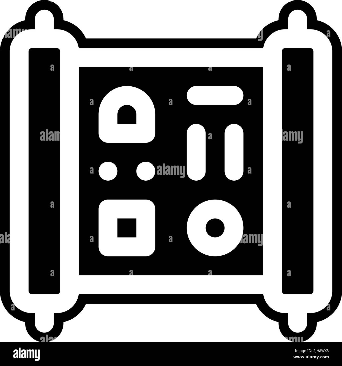 Égypte hiéroglyphe . Illustration de Vecteur