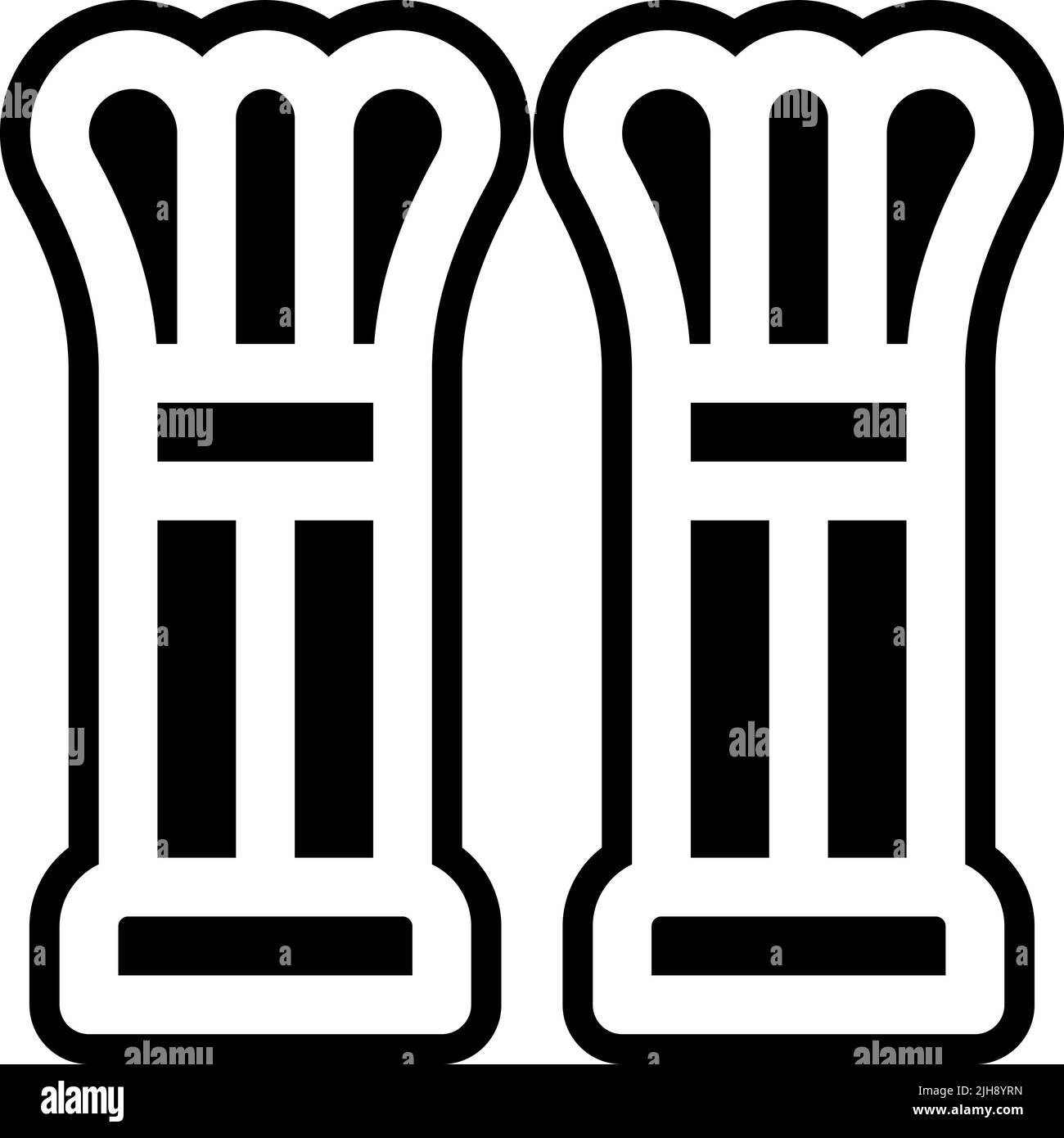 Égypte colonnes . Illustration de Vecteur