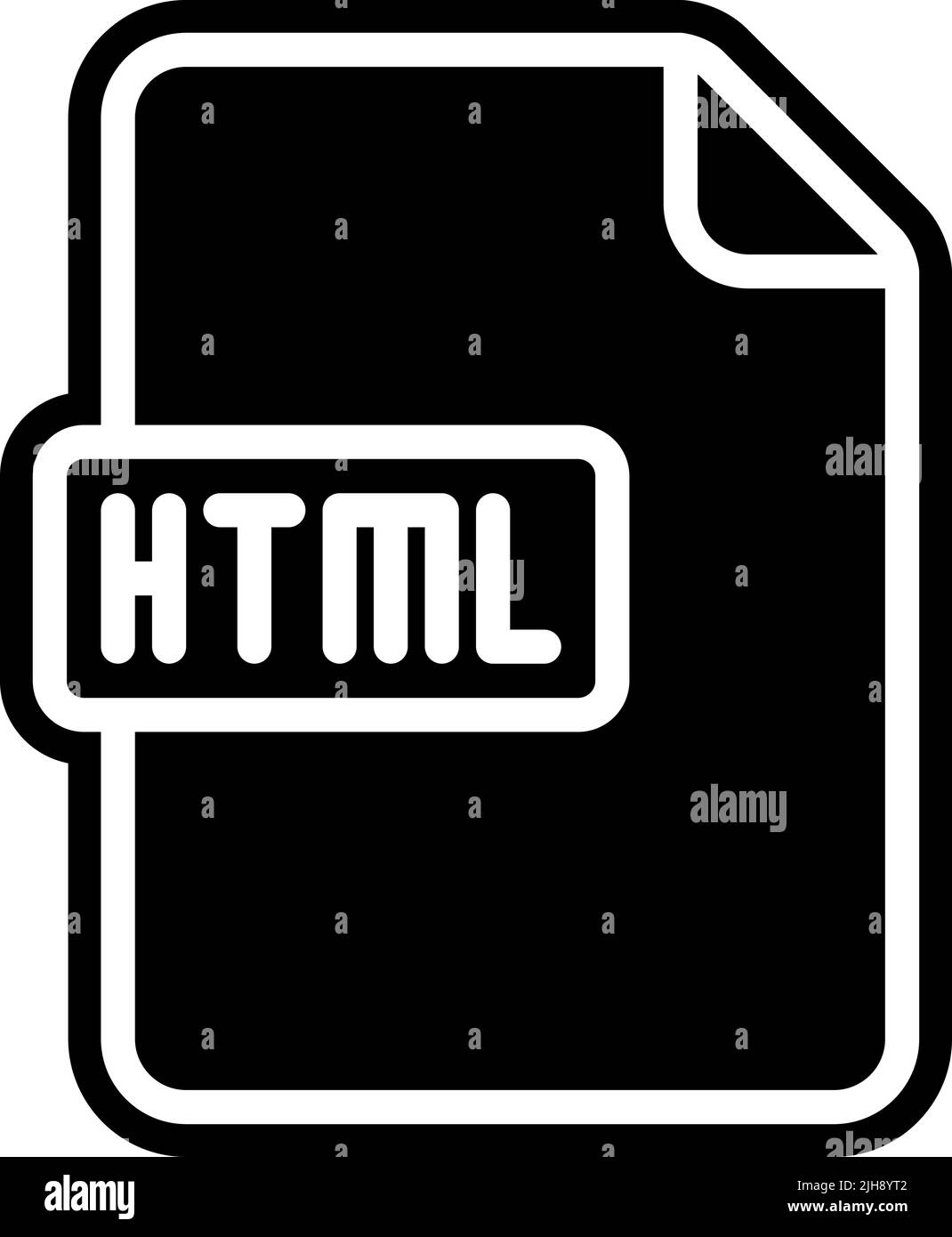 Fichiers et documents fichier html . Illustration de Vecteur