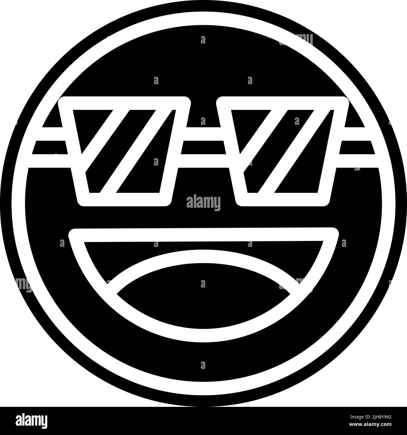 Émotiji et émoticônes cool . Illustration de Vecteur