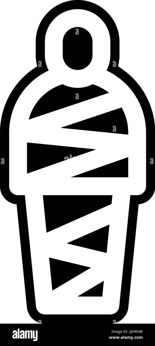 Momie d'Égypte . Illustration de Vecteur