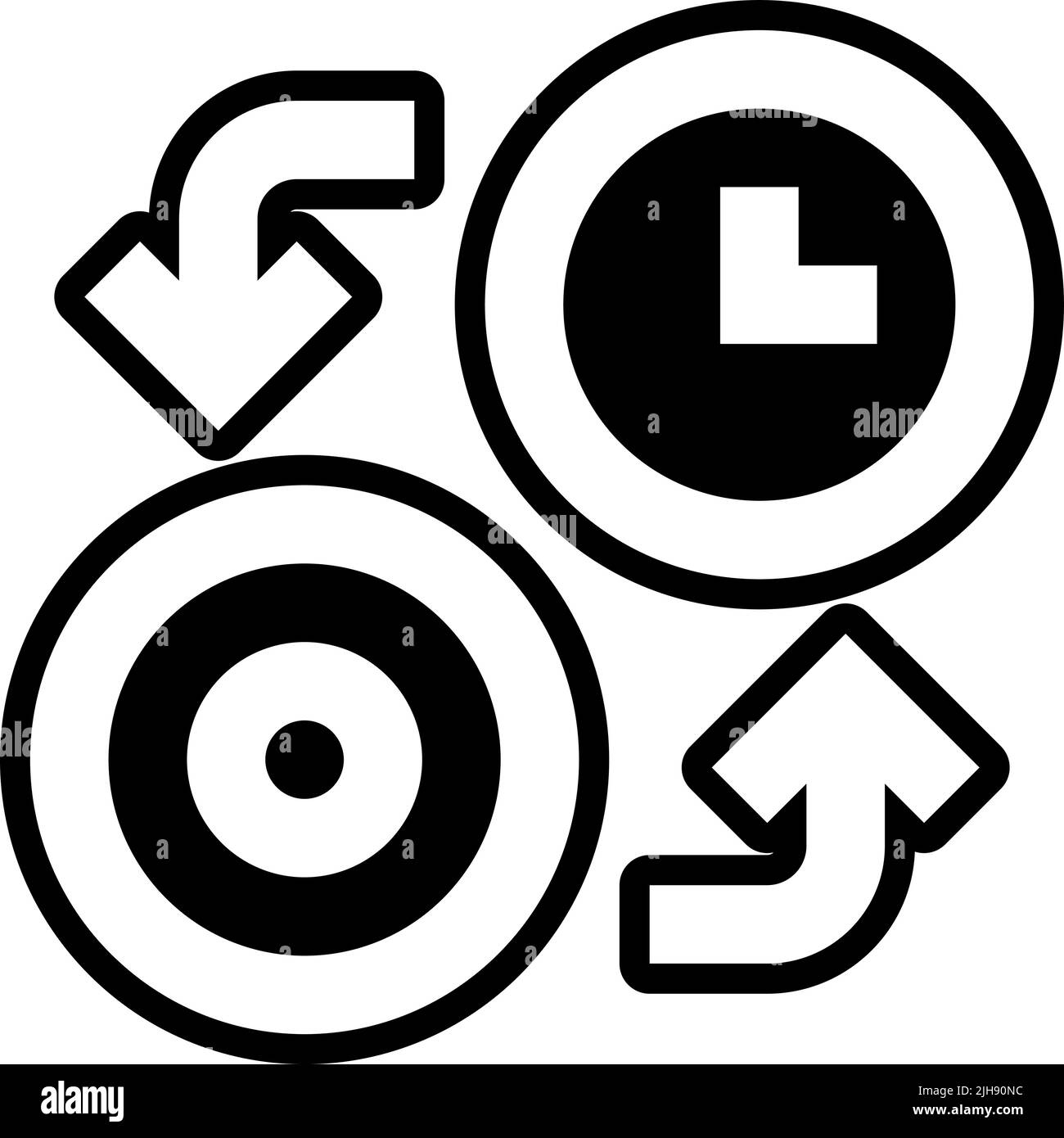 Finances le temps, c'est de l'argent . Illustration de Vecteur