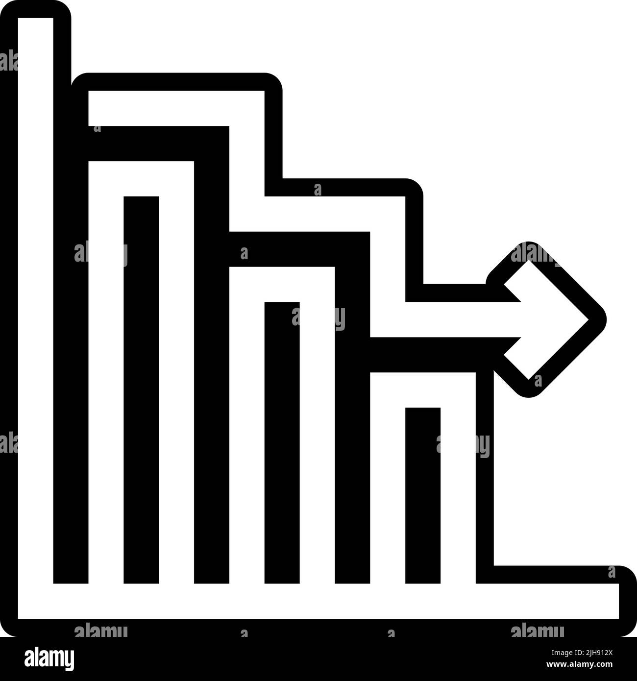 Augmenter et diminuer diminuer . Illustration de Vecteur