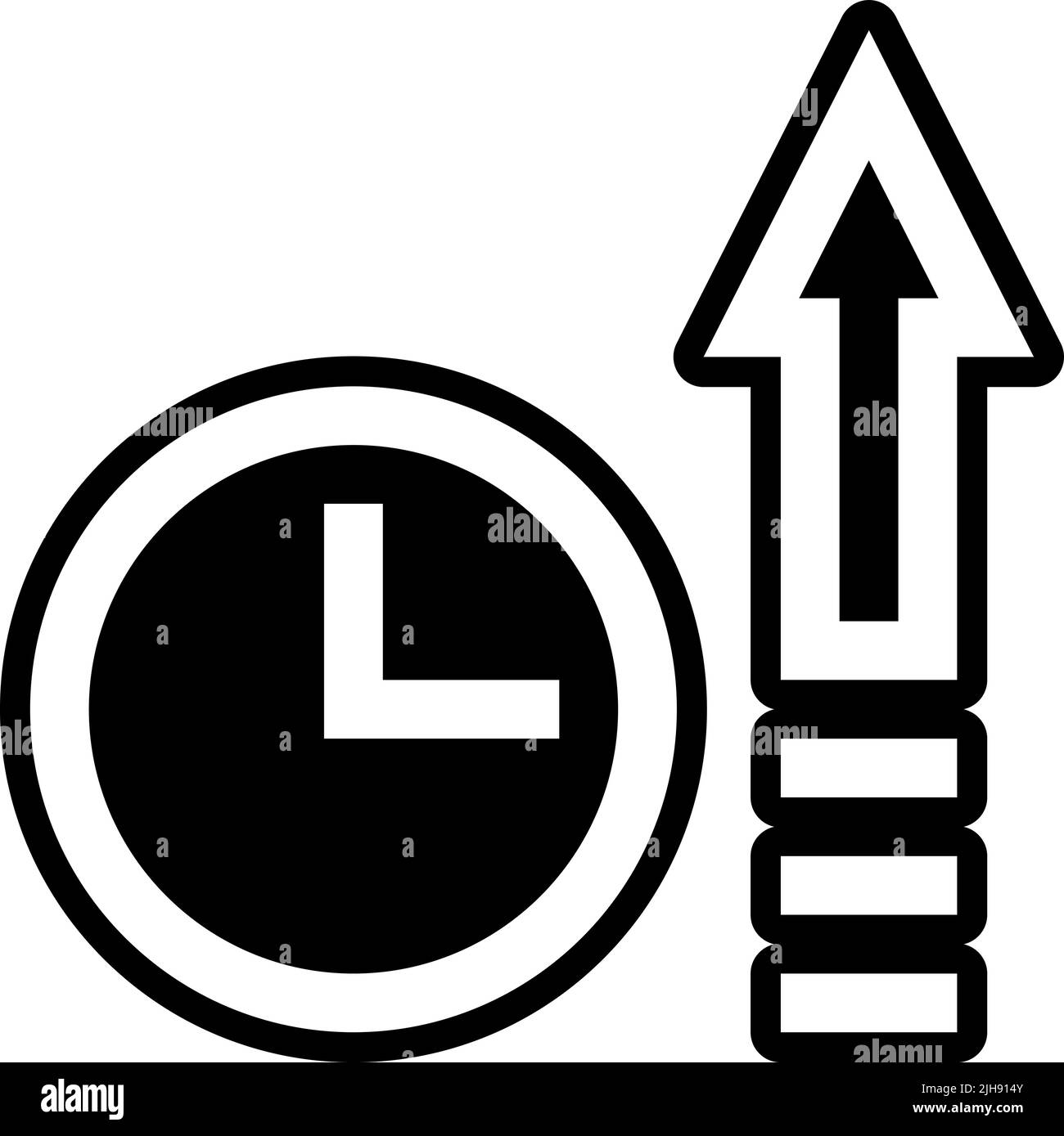 Augmenter et diminuer augmenter . Illustration de Vecteur