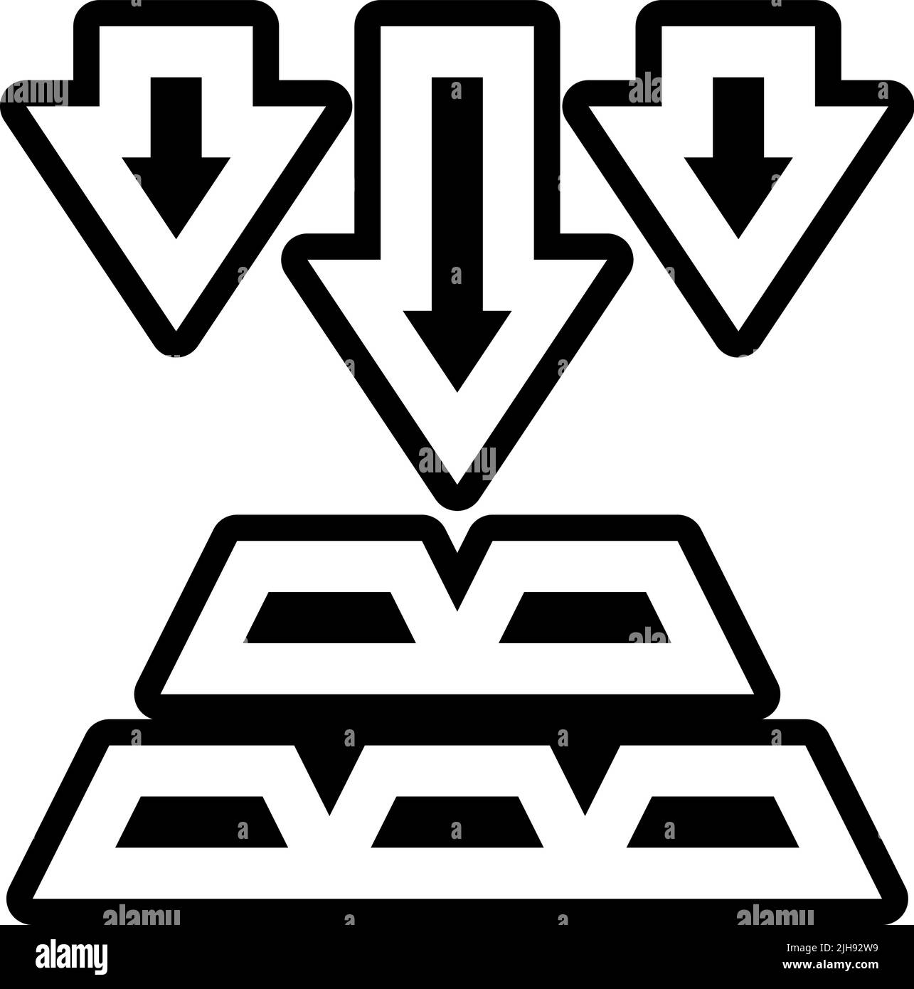 Augmenter et diminuer diminuer . Illustration de Vecteur