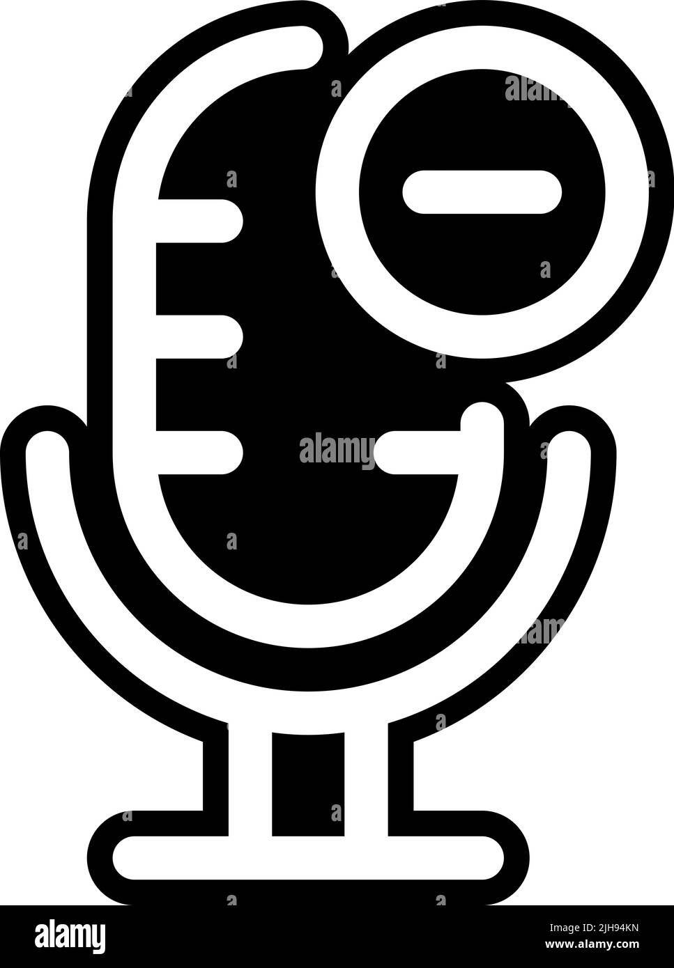 Podcast moins . Illustration de Vecteur