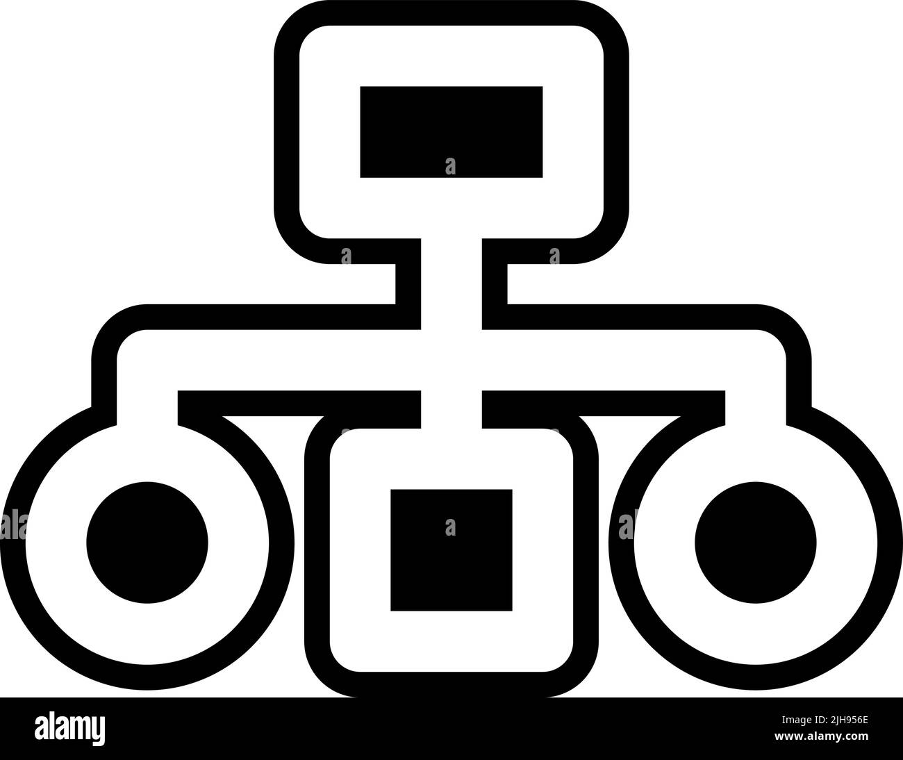 Flux de bureau . Illustration de Vecteur