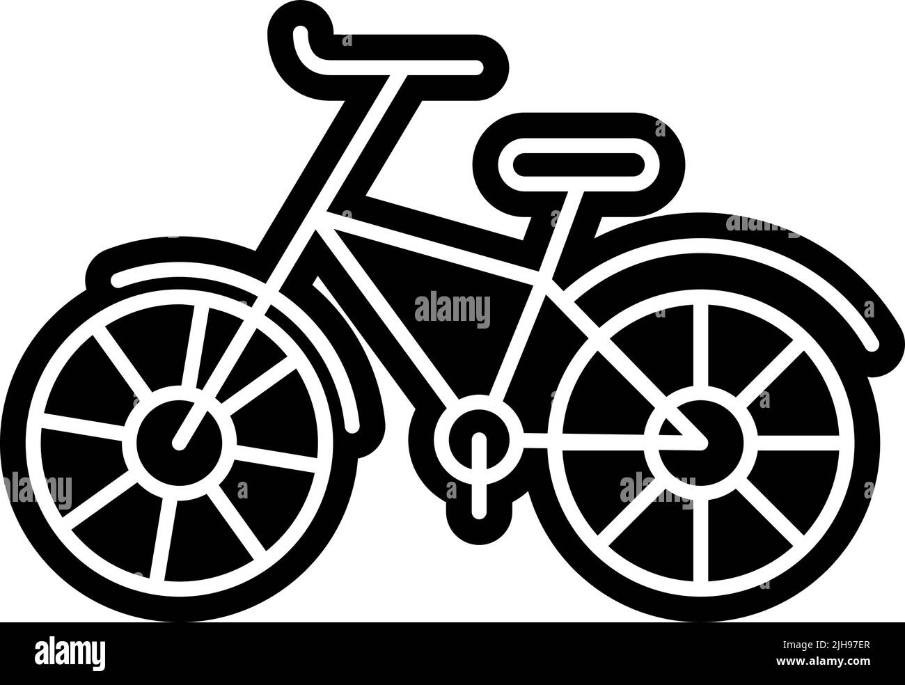 Vélo de poste . Illustration de Vecteur