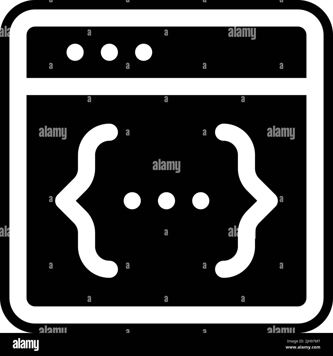 Développement Web CSS code . Illustration de Vecteur