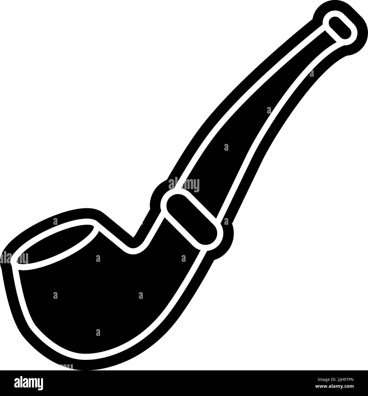 Tuyau de fumée marin . Illustration de Vecteur