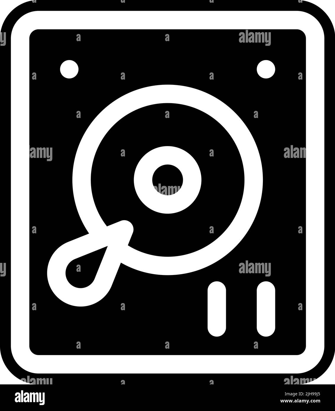 Disque dur de développement Web . Illustration de Vecteur
