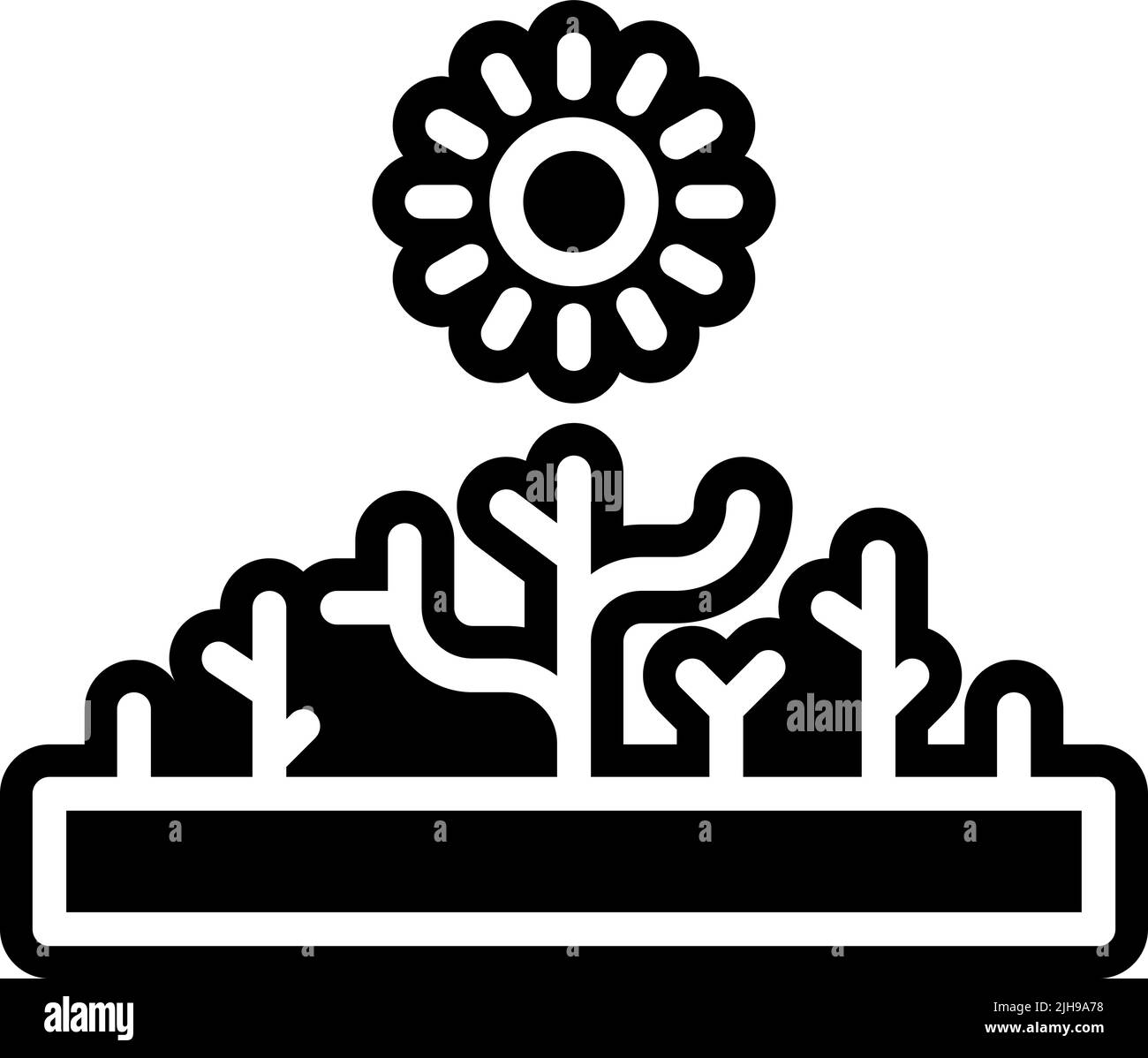 Météo arbre mort . Illustration de Vecteur