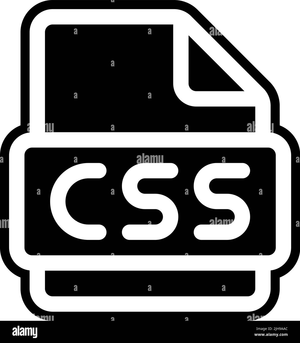 Fichier CSS de développement Web . Illustration de Vecteur