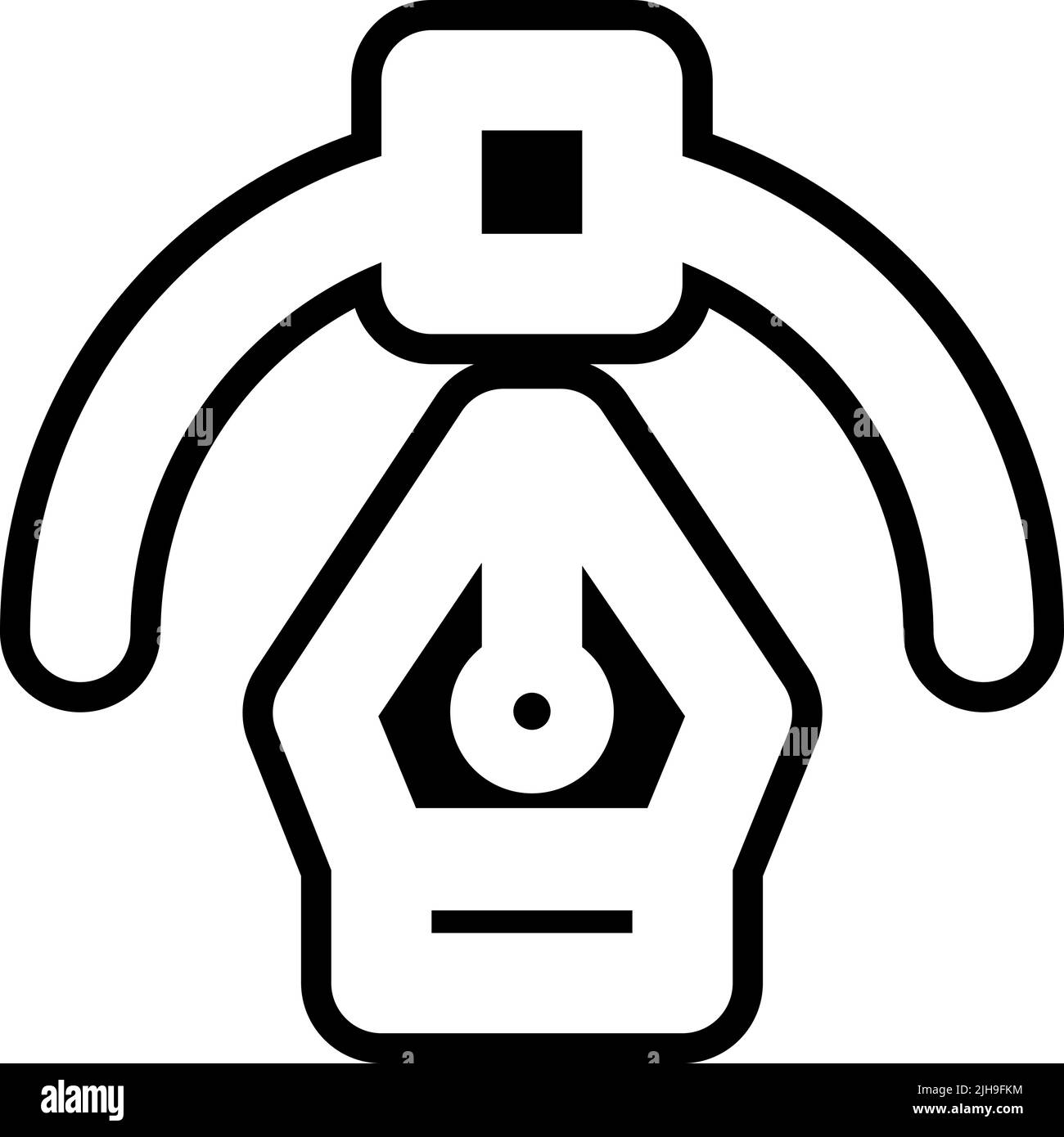 Outil stylet graphique . Illustration de Vecteur