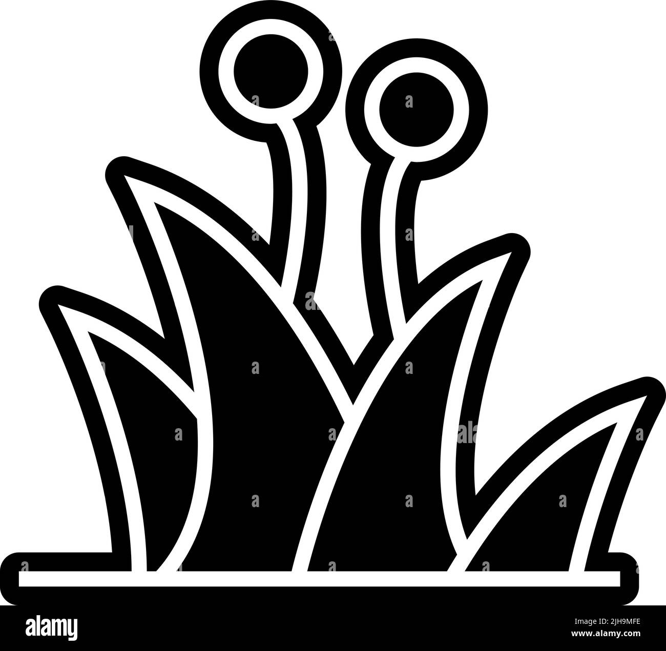 Herbe de printemps . Illustration de Vecteur