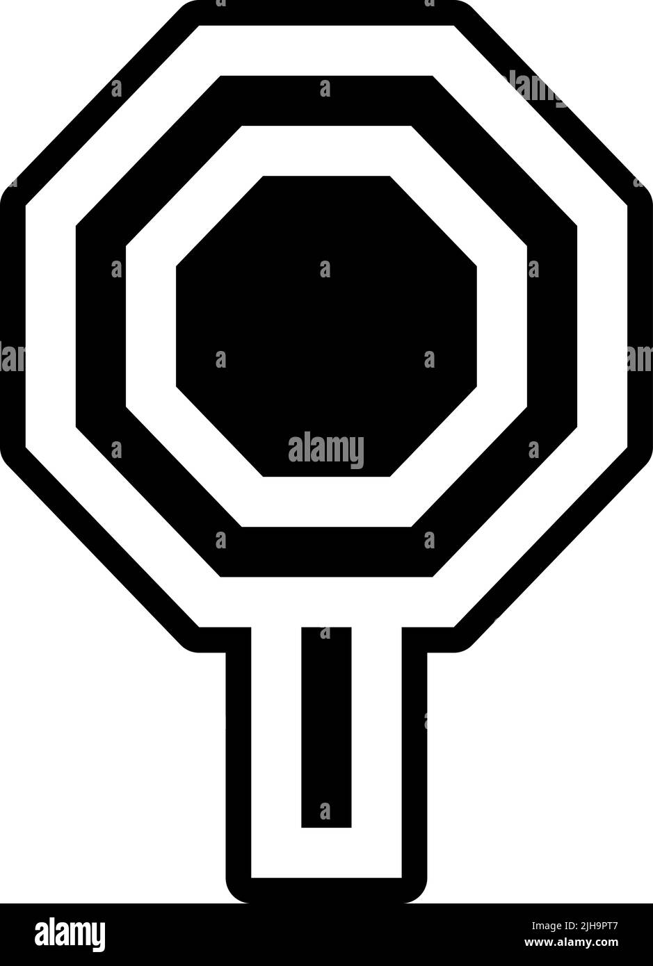 Panneaux de signalisation stop . Illustration de Vecteur