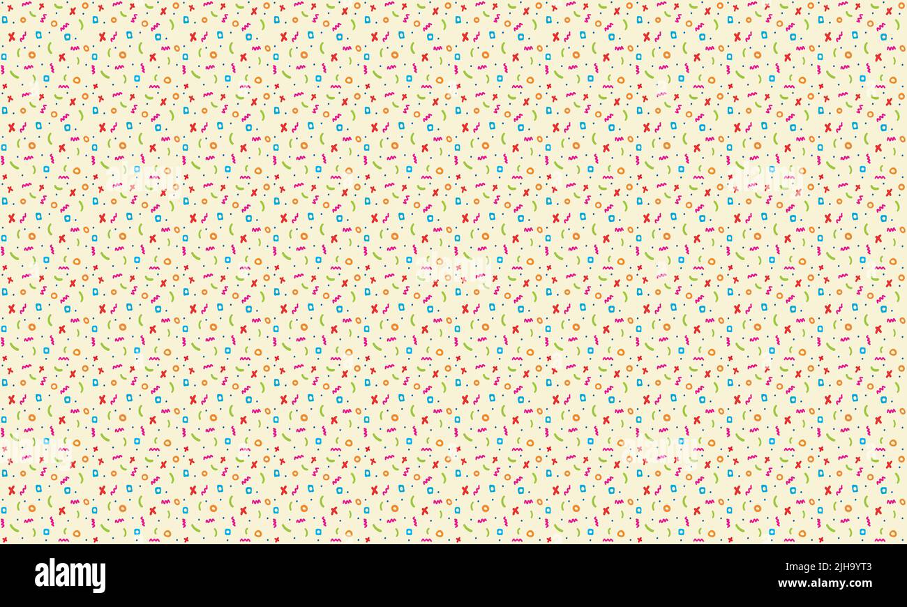 Motif d'arrière-plan vectoriel sans couture dessiné à la main. Parfait pour les textures de tissu, l'enveloppe de papier d'art et l'illustration de papier peint. Ce graphique vectoriel Illustration de Vecteur
