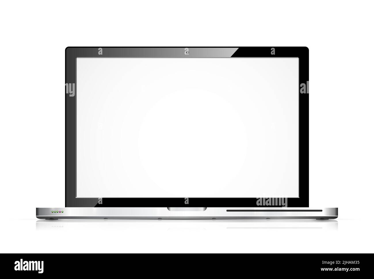 Illustration vectorielle d'un ordinateur portable moderne Illustration de Vecteur