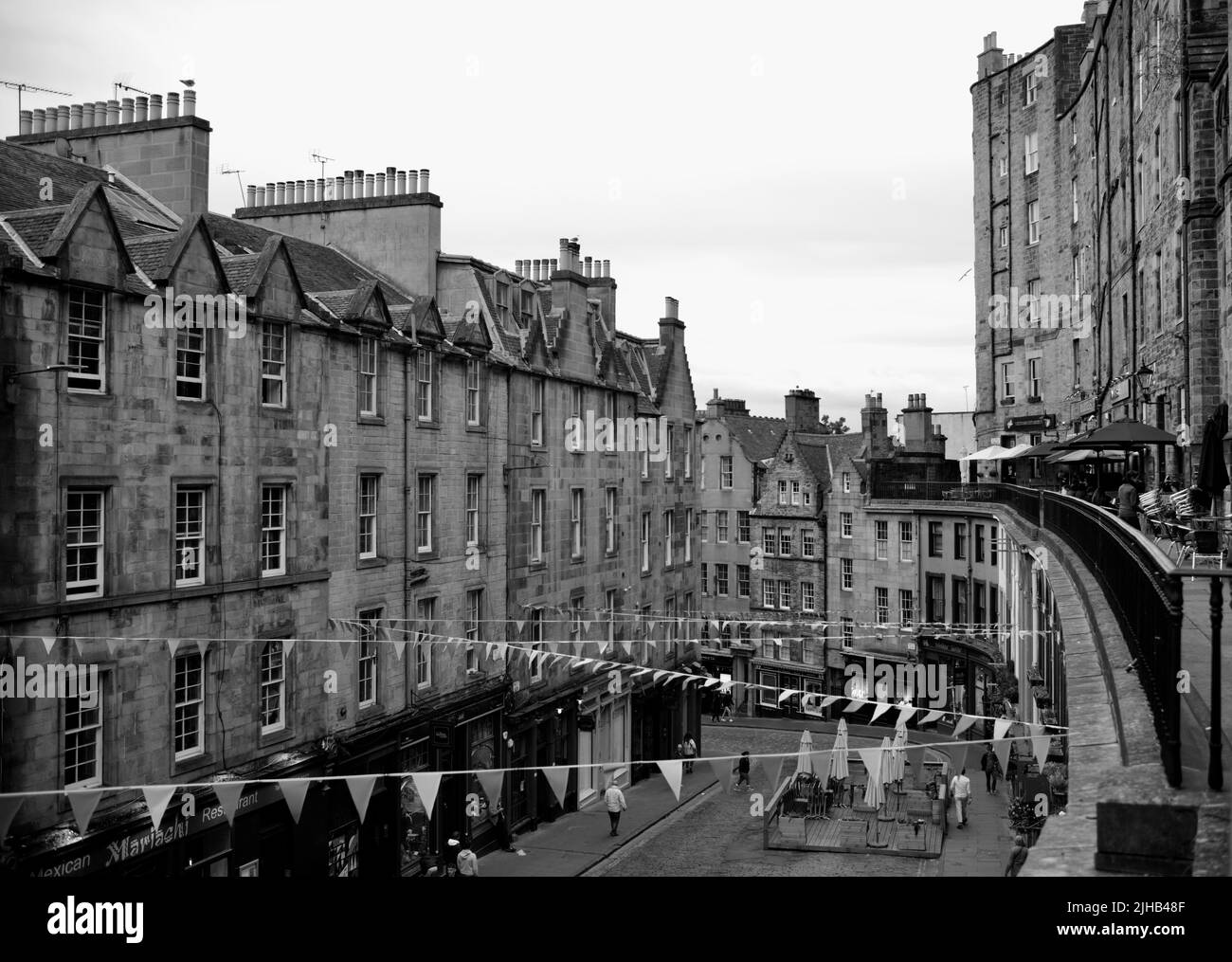 Victoria Terrace, Édimbourg, Écosse Banque D'Images