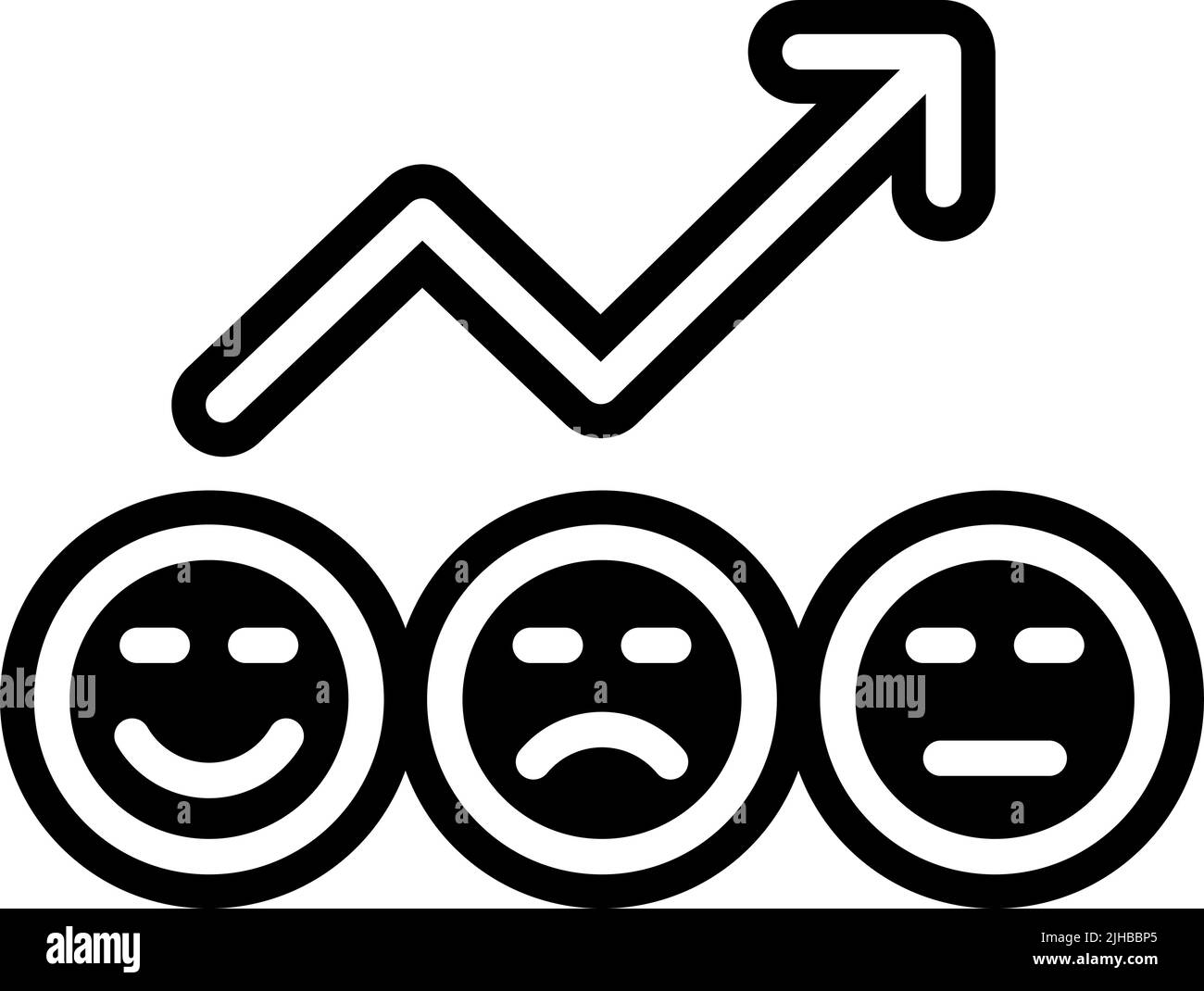 Intelligence artificielle émotions . Illustration de Vecteur