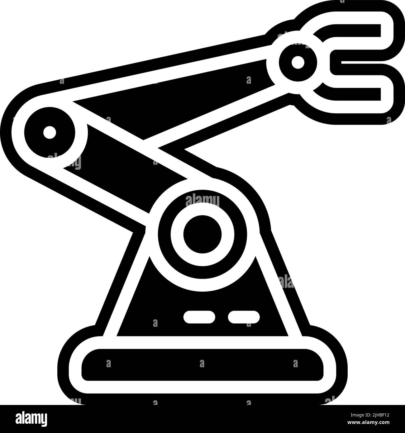 Bras robot pratique . Illustration de Vecteur