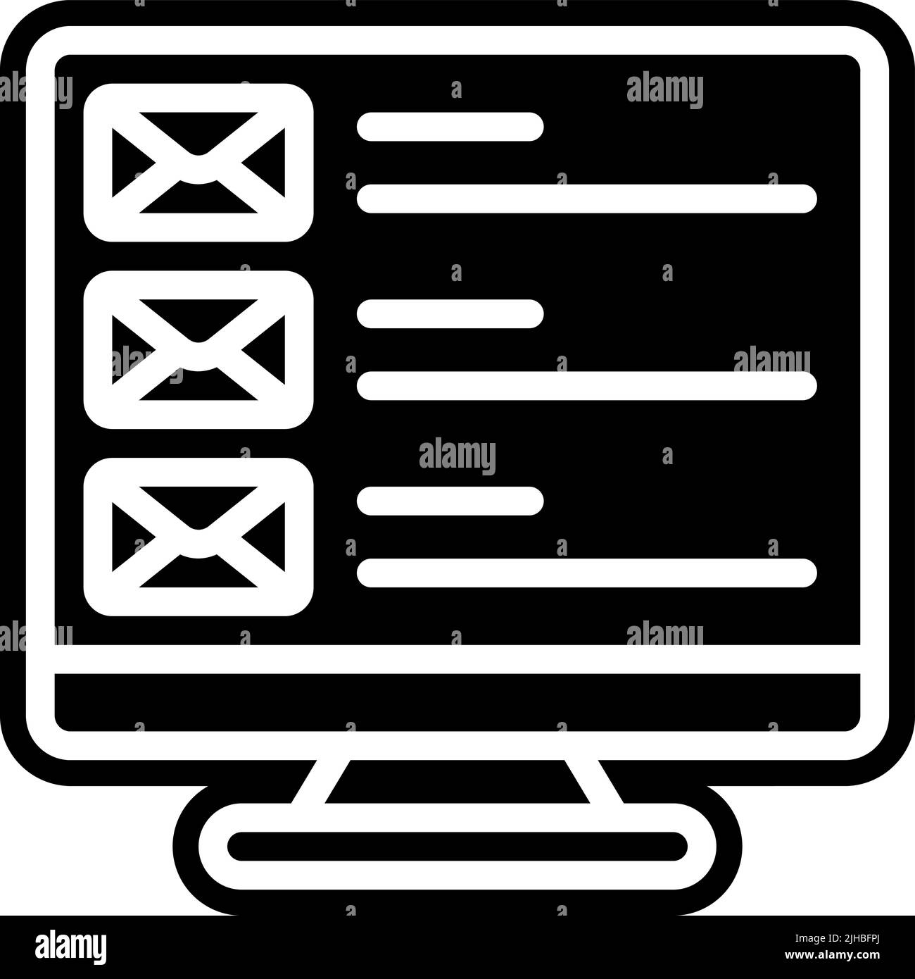 E-mail de commodité . Illustration de Vecteur