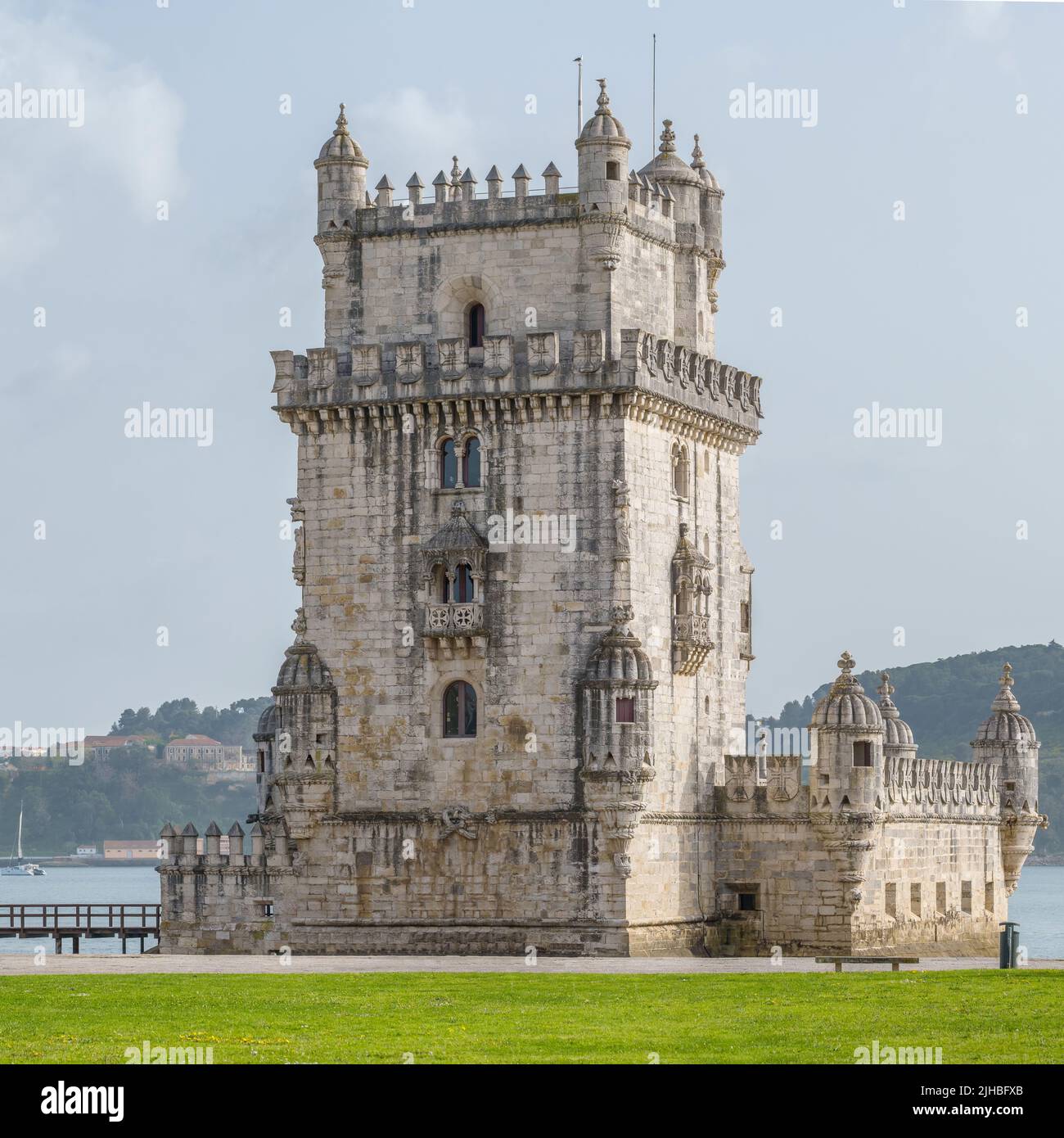 La Tour de Belém sur le Tage à Lisbonne, Portugal Banque D'Images