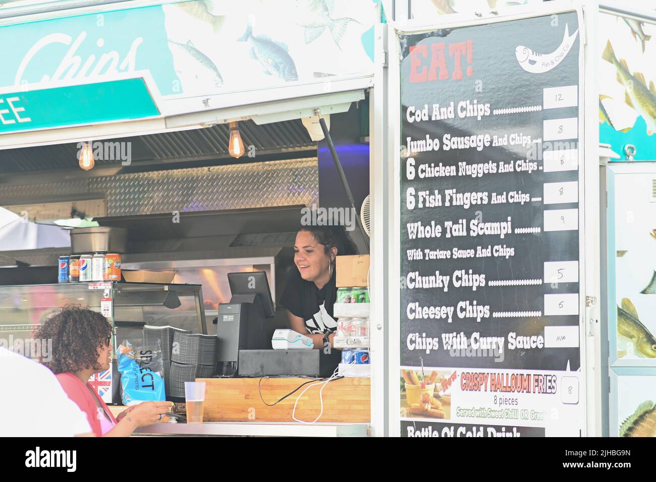 Londres, Royaume-Uni. 17th juillet 2022. Londres, Royaume-Uni. 17th juillet 2022. Centaines de personnes participent au Lambeth Country Show 2022, un festival familial avec musique live food & Drinks, Arts and Culture à Brockwell Park, Londres, Royaume-Uni. - 17 juillet 2022. Crédit : voir Li/Picture Capital/Alamy Live News crédit : voir Li/Picture Capital/Alamy Live News Banque D'Images