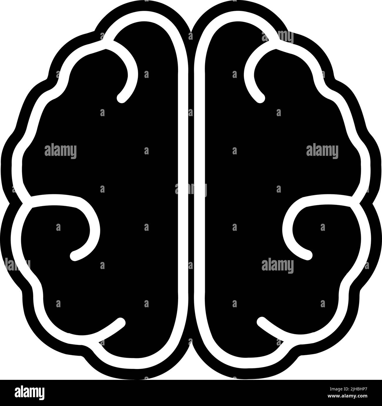 Éducation cerveau humain . Illustration de Vecteur