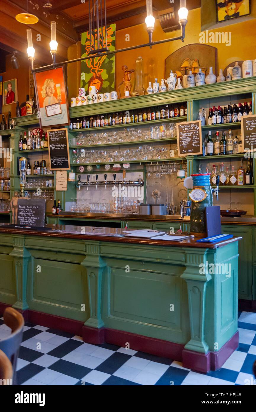Dutch Brown Beer Bar, à de Wildeman, Amsterdam Banque D'Images