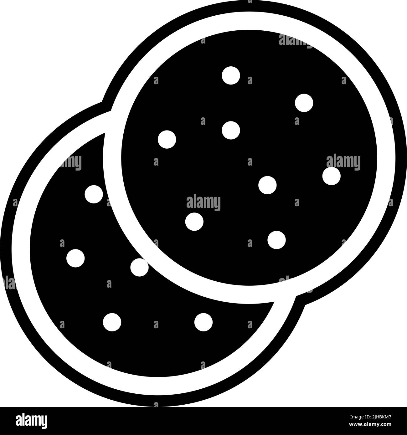 Cookies de nourriture et de boissons . Illustration de Vecteur
